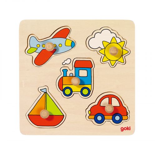 goki交通工具握鈕拼圖