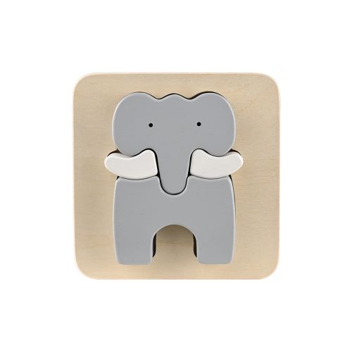 BLUE RiBBON站穩穩厚拼圖-大象